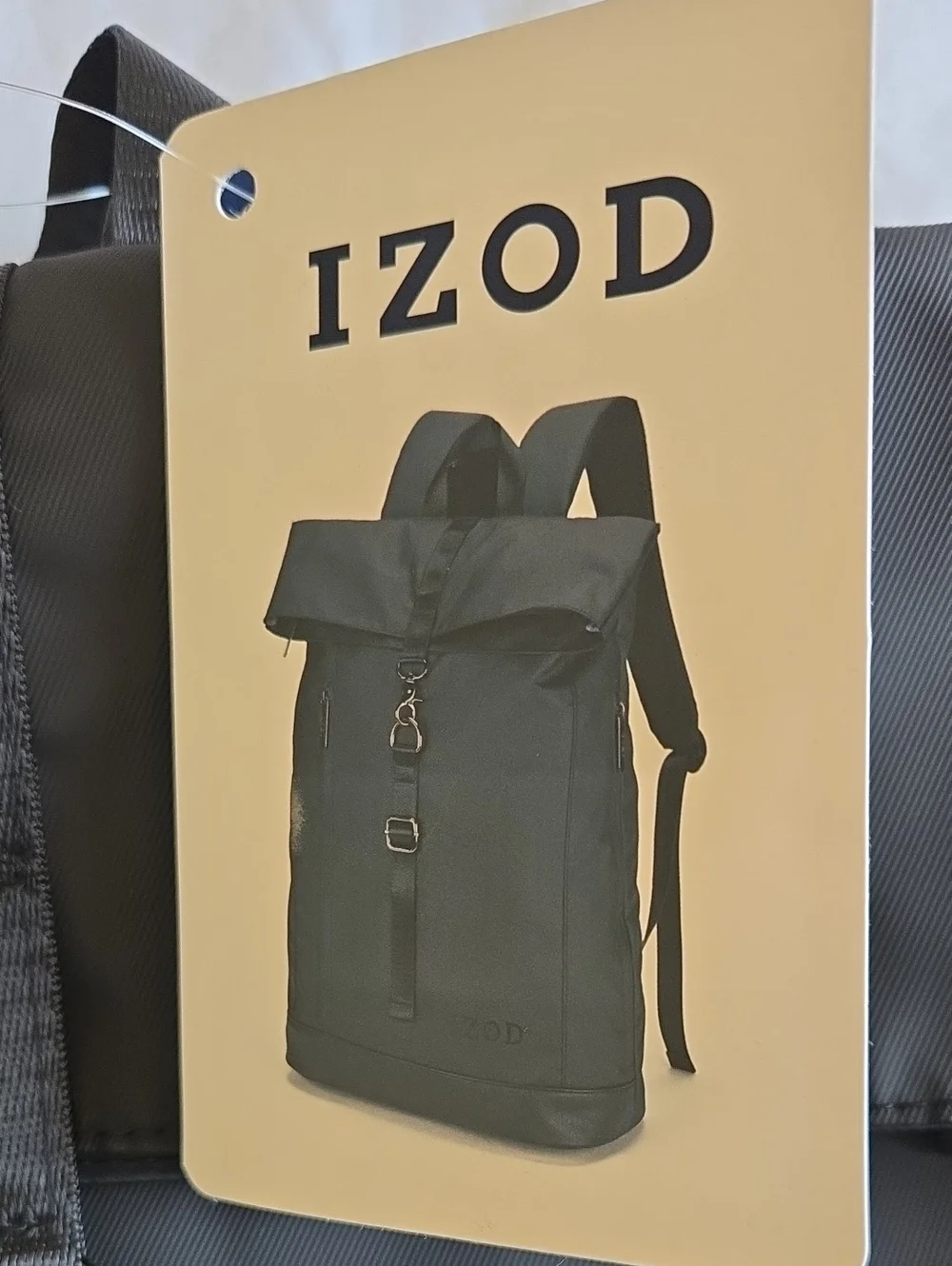 Izod Divine Men's Computer Backpack with Front Buckle